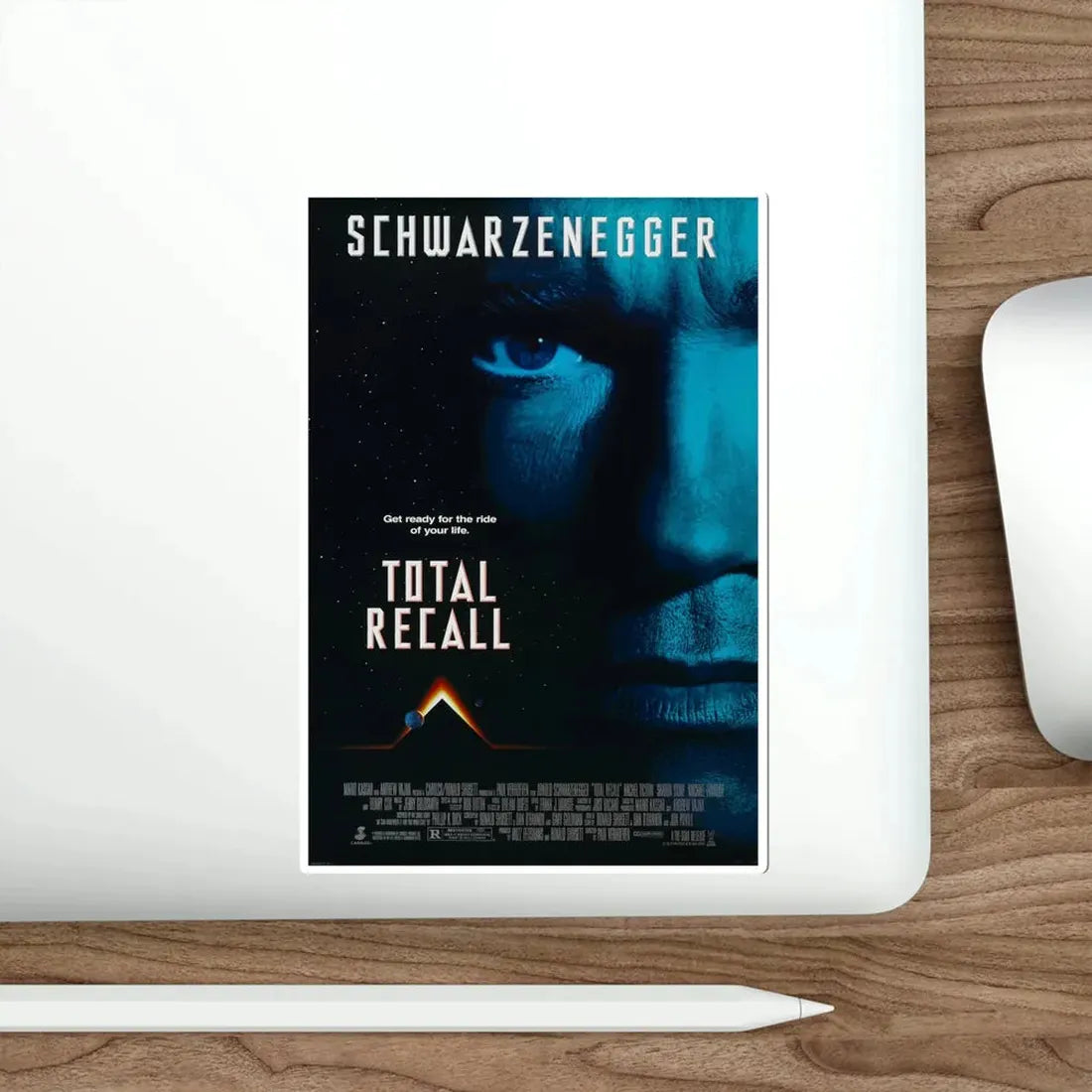 Total Recall 1990 Movie Poster STICKER Vinyl Die-Cut Decal - The Sticker Space