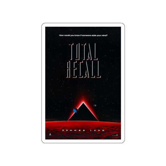 TOTAL RECALL 1990 Movie Poster STICKER Vinyl Die-Cut Decal-White-The Sticker Space