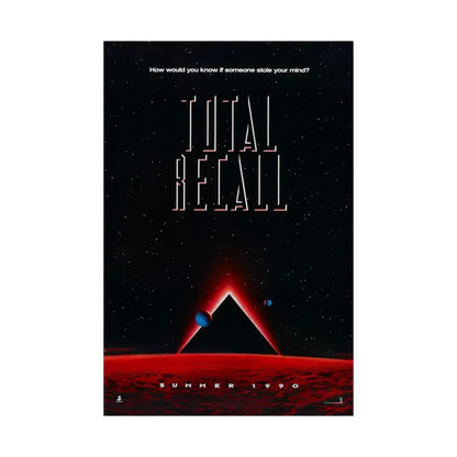 TOTAL RECALL 1990 - Paper Movie Poster - The Sticker Space