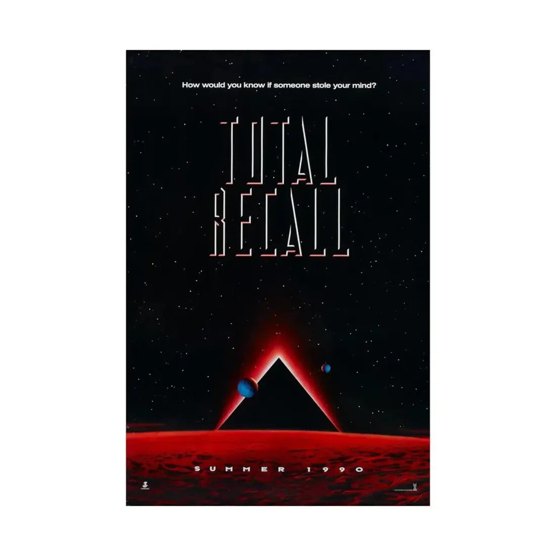 TOTAL RECALL 1990 - Paper Movie Poster - The Sticker Space