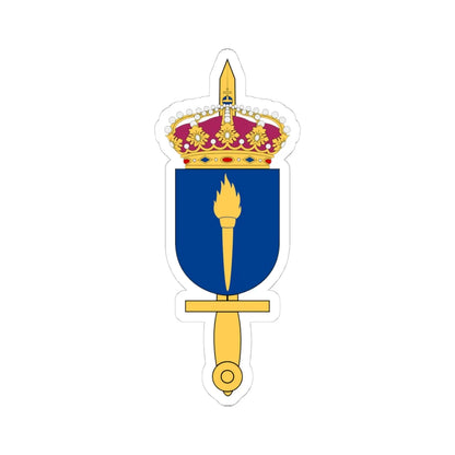 Totalförsvarets forskningsinstitut vapen (Sweden) (Coat of Arms) STICKER Vinyl Kiss-Cut Decal 4 Inch White - The Sticker Space
