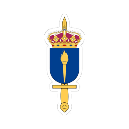 Totalförsvarets forskningsinstitut vapen (Sweden) (Coat of Arms) STICKER Vinyl Kiss-Cut Decal 6 Inch White - The Sticker Space