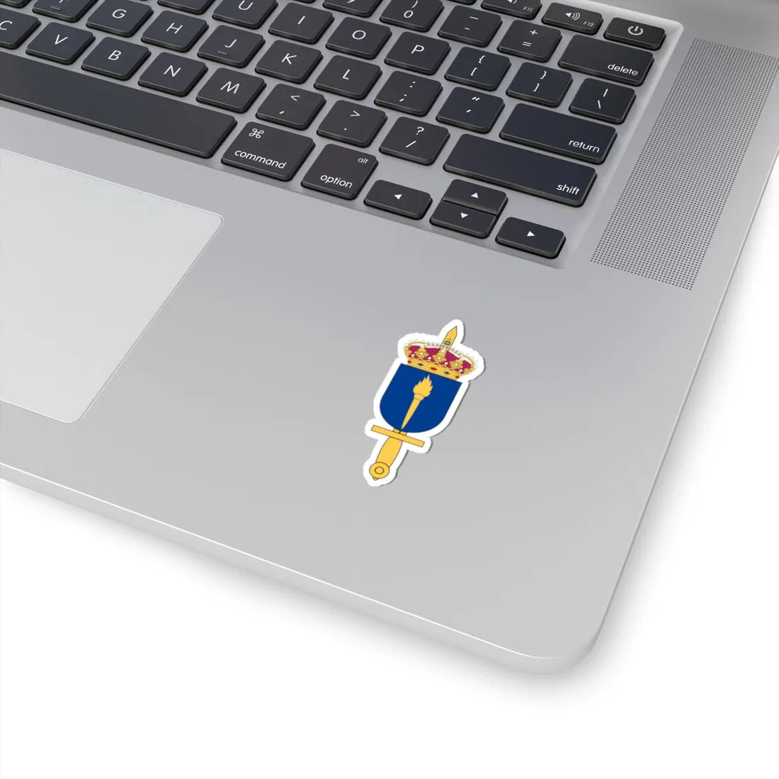 Totalförsvarets forskningsinstitut vapen (Sweden) (Coat of Arms) STICKER Vinyl Kiss-Cut Decal - The Sticker Space
