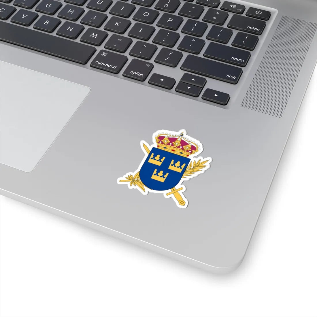 Totalförsvarets plikt- och prövningsverk vapen (Sweden) (Coat of Arms) STICKER Vinyl Kiss-Cut Decal - The Sticker Space
