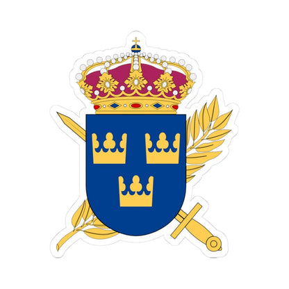Totalförsvarets pliktverk vapen (Sweden) (Coat of Arms) STICKER Vinyl Kiss-Cut Decal 3 Inch White - The Sticker Space