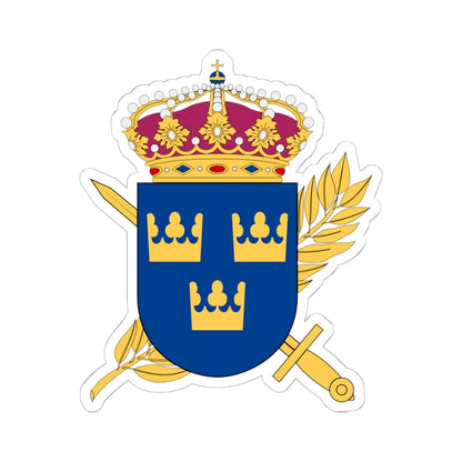 Totalförsvarets pliktverk vapen (Sweden) (Coat of Arms) STICKER Vinyl Kiss-Cut Decal 6 Inch White - The Sticker Space