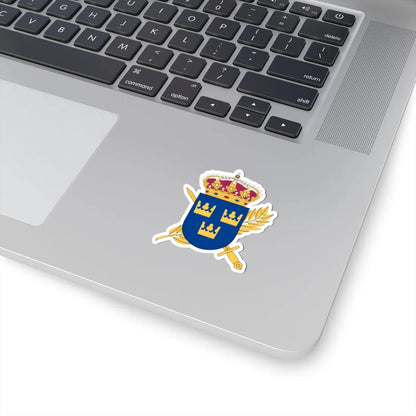 Totalförsvarets pliktverk vapen (Sweden) (Coat of Arms) STICKER Vinyl Kiss-Cut Decal - The Sticker Space