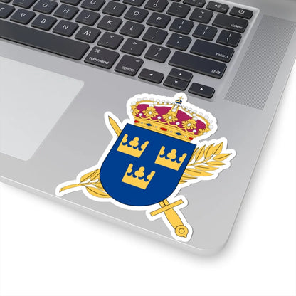 Totalförsvarets pliktverk vapen (Sweden) (Coat of Arms) STICKER Vinyl Kiss-Cut Decal - The Sticker Space