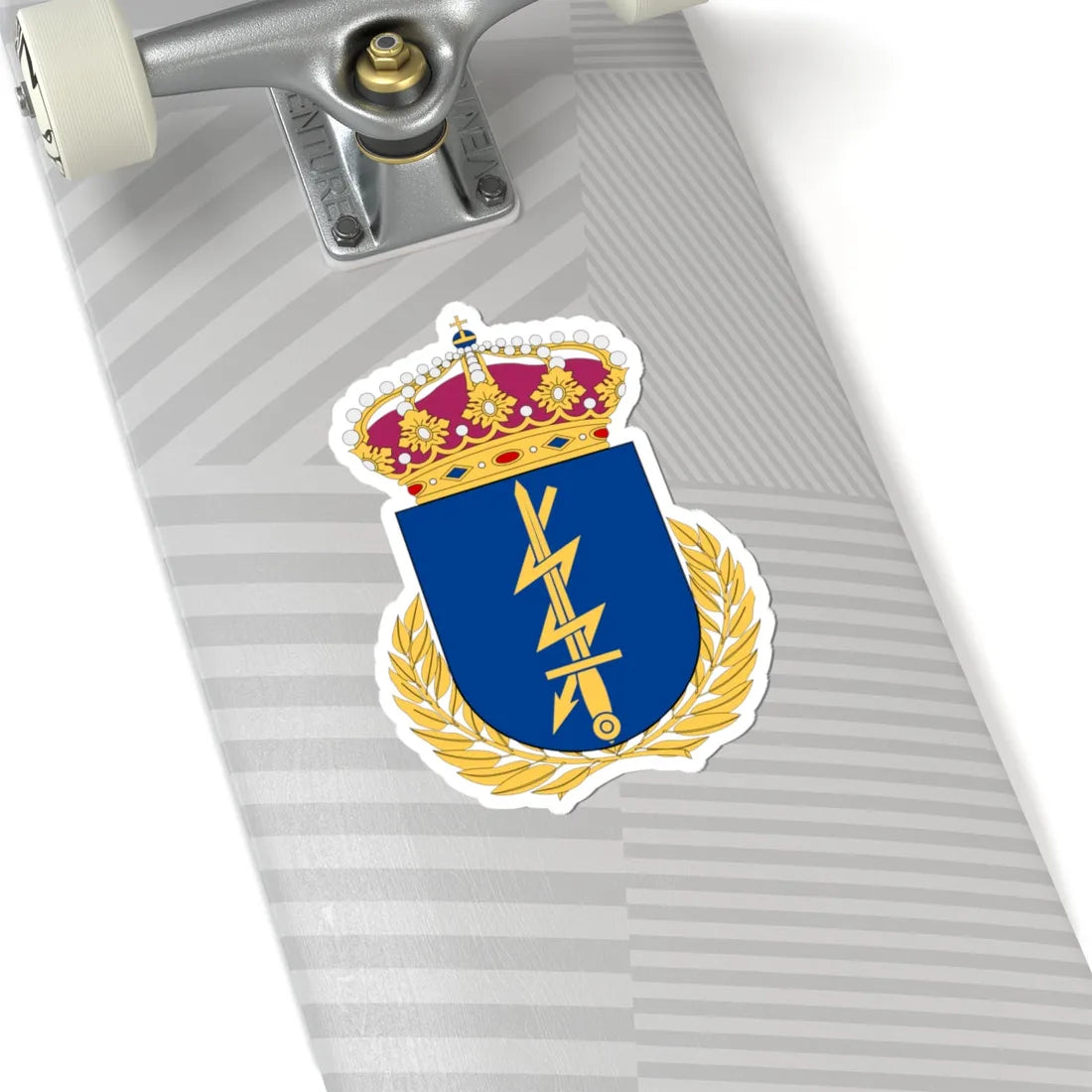 Totalförsvarets signalskyddsskola vapen (Sweden) (Coat of Arms) STICKER Vinyl Kiss-Cut Decal - The Sticker Space