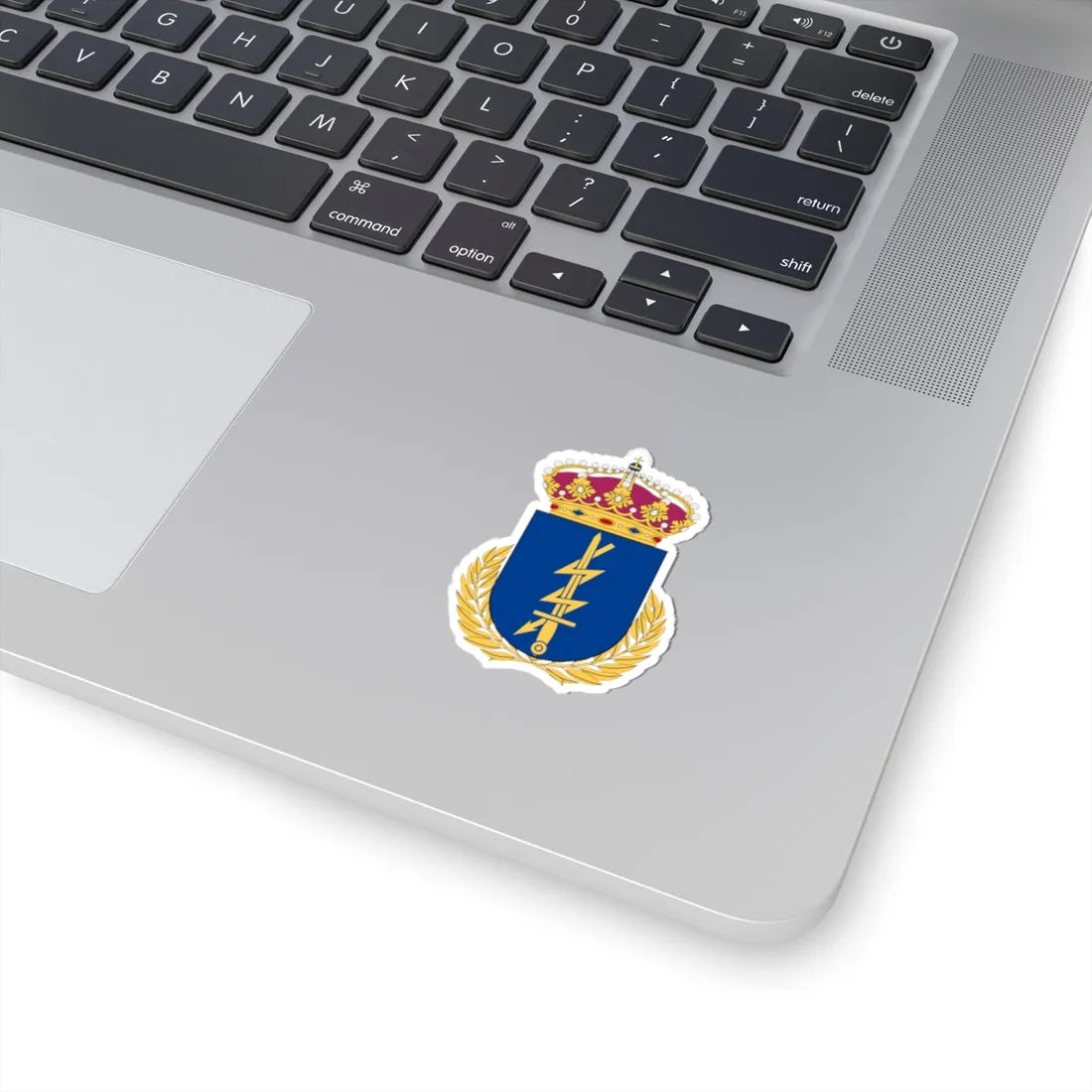 Totalförsvarets signalskyddsskola vapen (Sweden) (Coat of Arms) STICKER Vinyl Kiss-Cut Decal - The Sticker Space