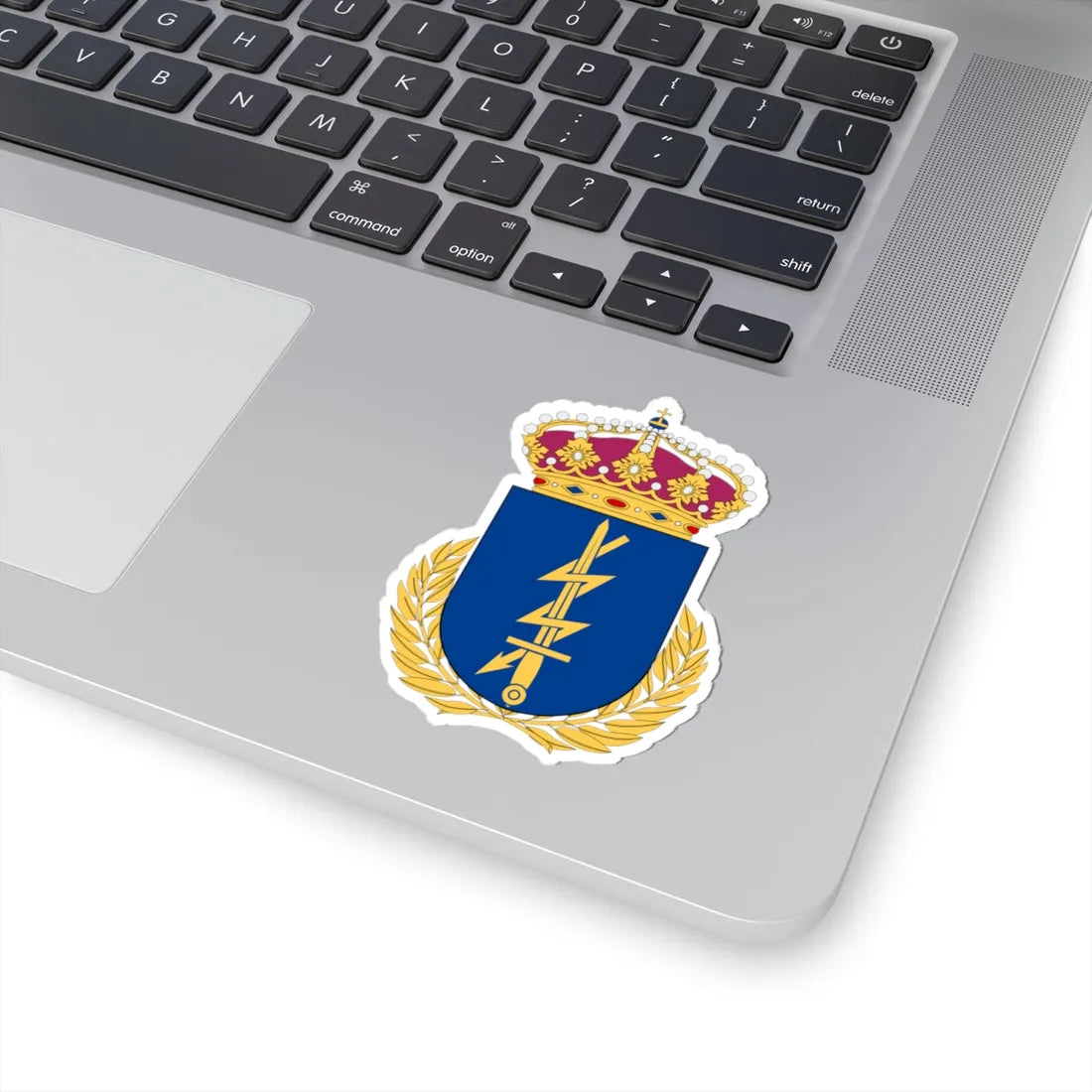 Totalförsvarets signalskyddsskola vapen (Sweden) (Coat of Arms) STICKER Vinyl Kiss-Cut Decal - The Sticker Space