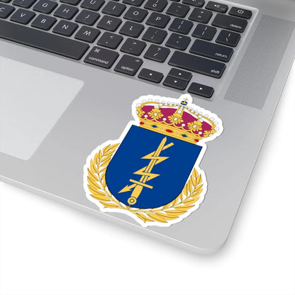 Totalförsvarets signalskyddsskola vapen (Sweden) (Coat of Arms) STICKER Vinyl Kiss-Cut Decal - The Sticker Space