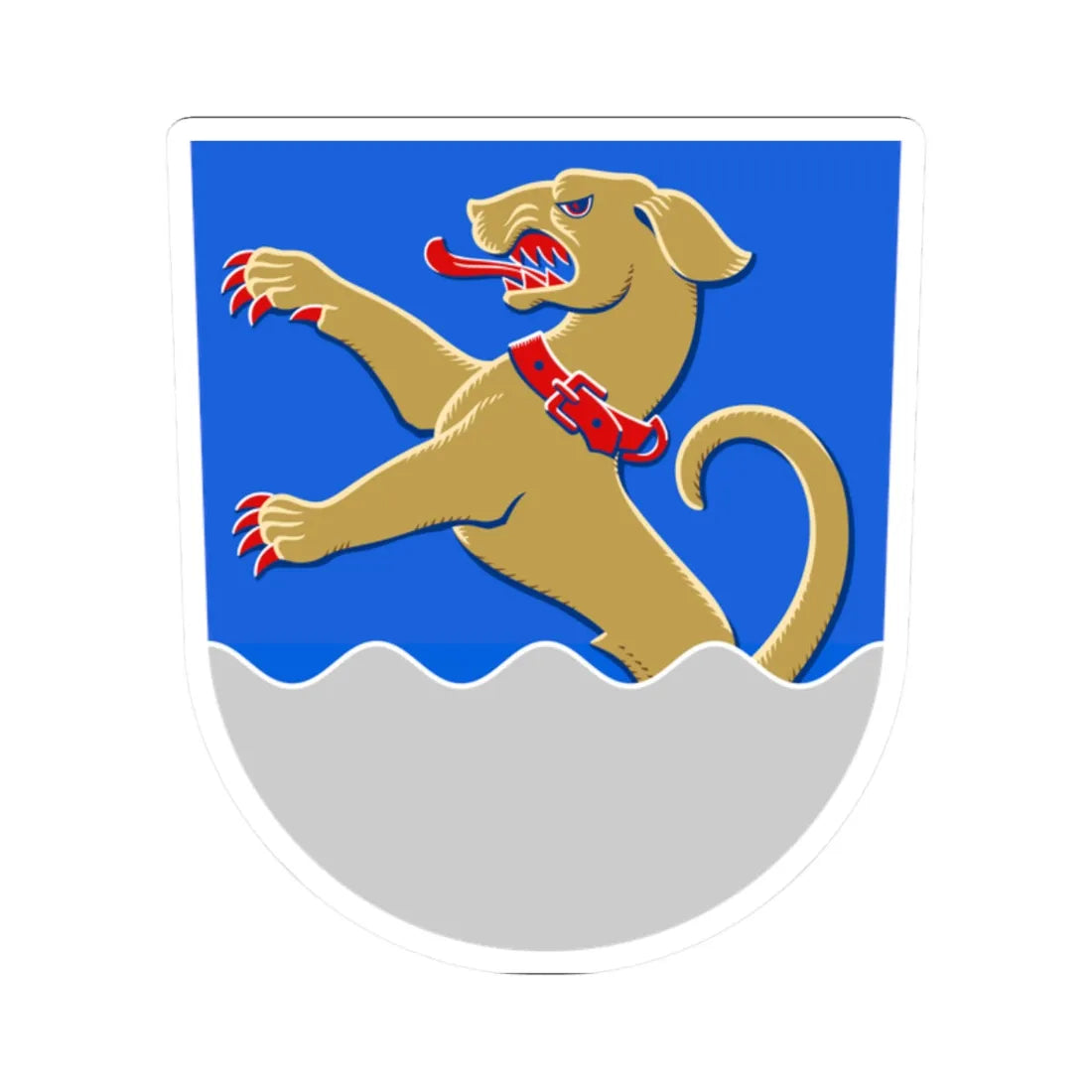 Tottijärvi.vaakuna (Finland) (Coat of Arms) STICKER Vinyl Kiss-Cut Decal 2 Inch White - The Sticker Space