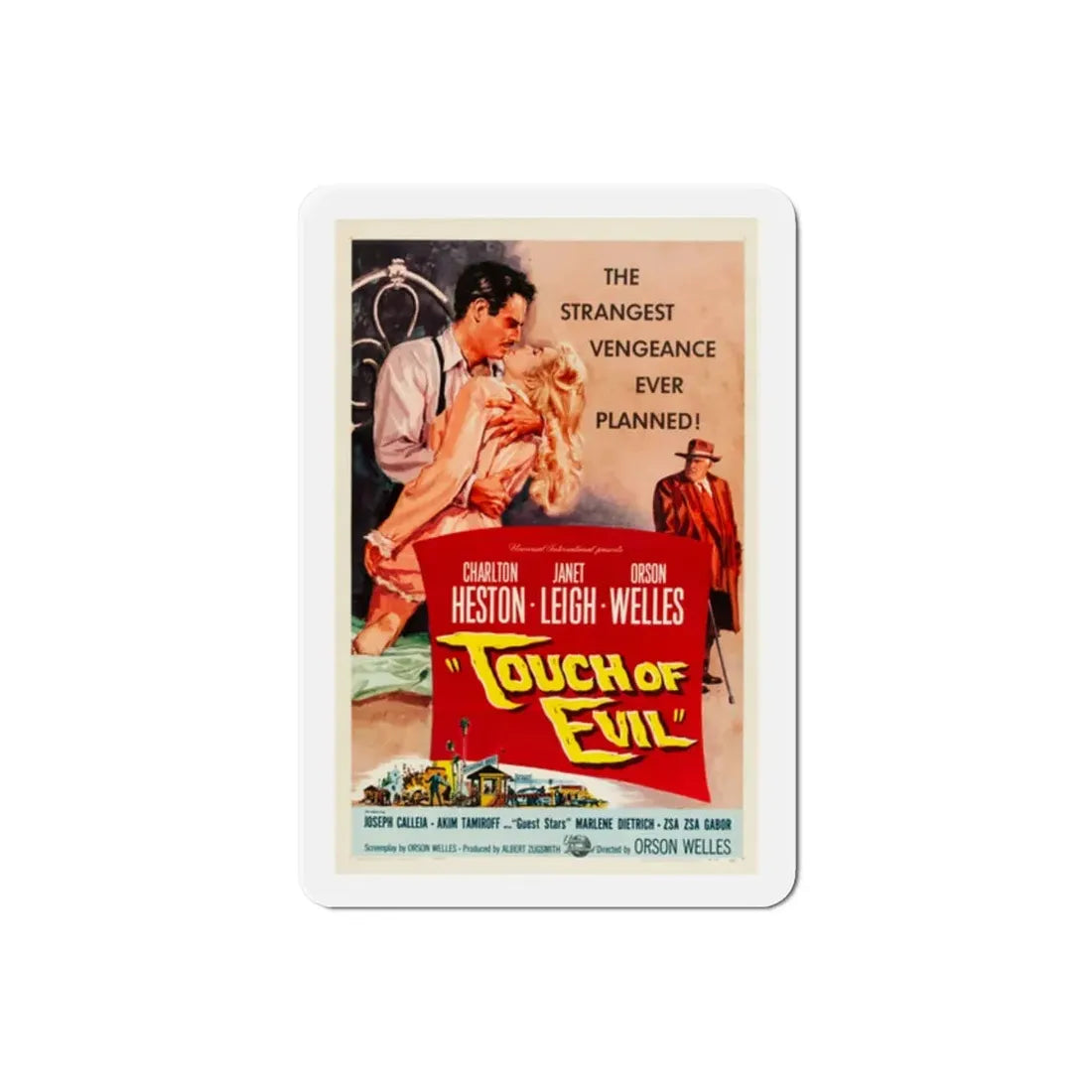 Touch of Evil 1958 Movie Poster Refrigerator Magnet 2 Inch - The Sticker Space