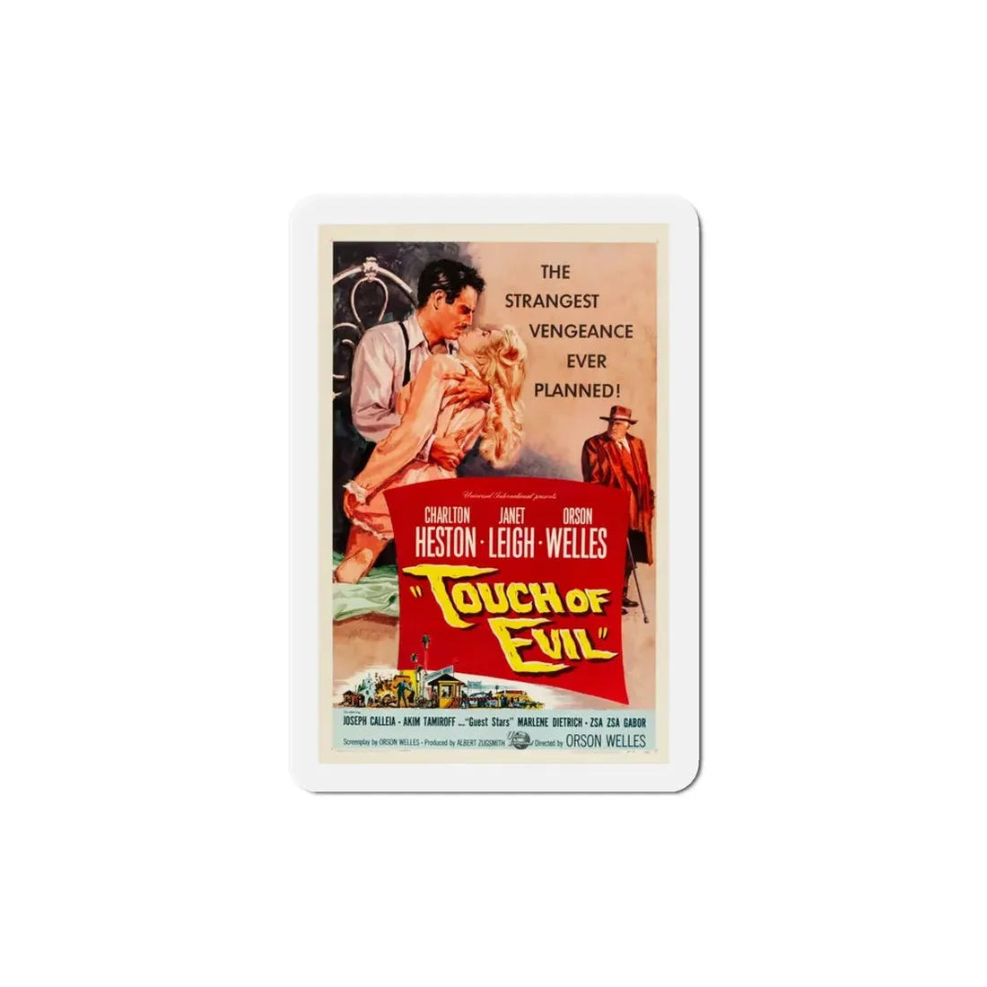 Touch of Evil 1958 Movie Poster Refrigerator Magnet 5 Inch - The Sticker Space