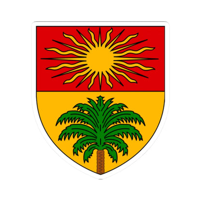 Touggourt Coat of Arms French Algeria (Algeria) (Coat of Arms) STICKER Vinyl Kiss-Cut Decal 2 Inch White - The Sticker Space