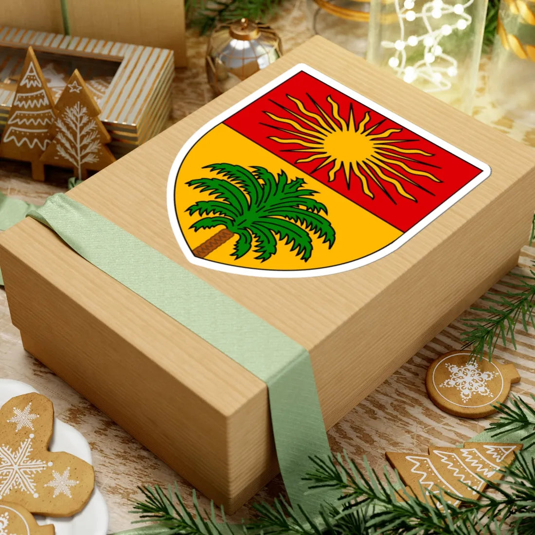 Touggourt Coat of Arms French Algeria (Algeria) (Coat of Arms) STICKER Vinyl Kiss-Cut Decal - The Sticker Space