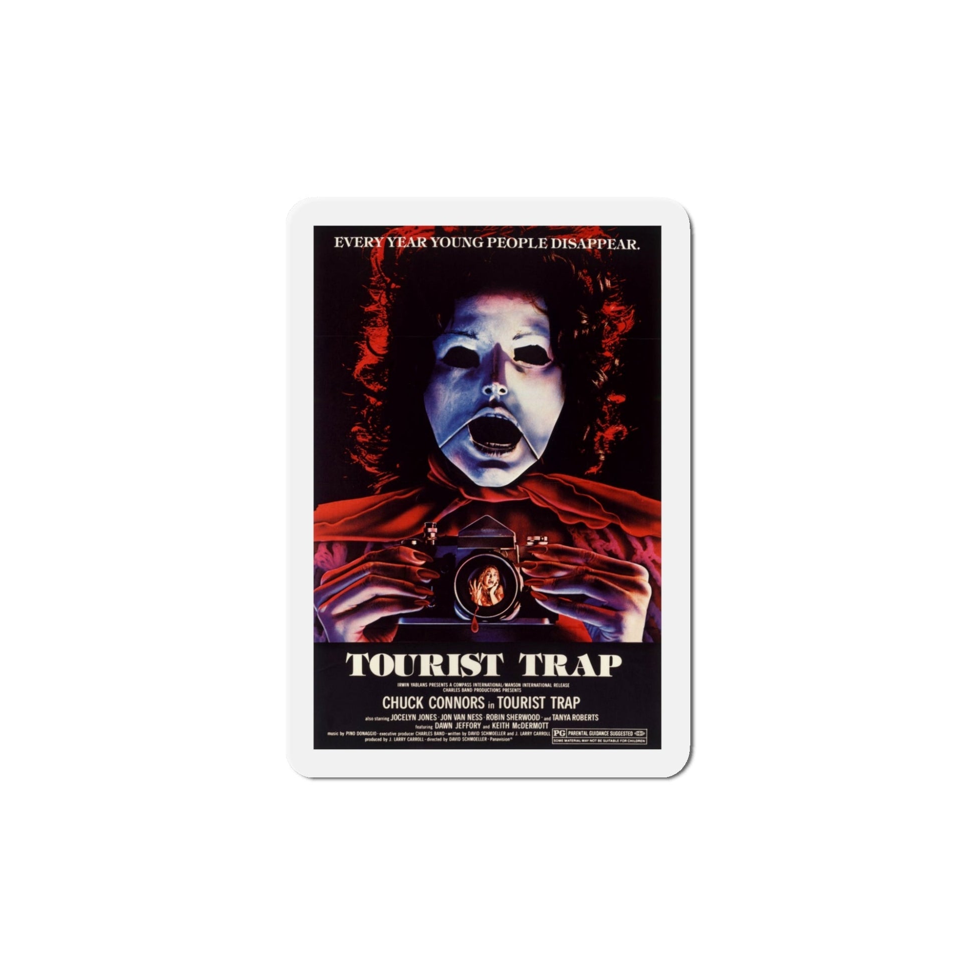 Tourist Trap 1979 Movie Poster Die-Cut Magnet-5" x 5"-The Sticker Space