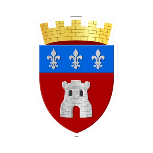 Tournai wapen (Belgium) (Coat of Arms) STICKER Vinyl Kiss-Cut Decal 2 Inch White - The Sticker Space