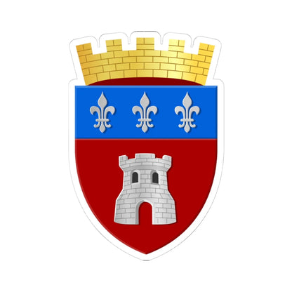 Tournai wapen (Belgium) (Coat of Arms) STICKER Vinyl Kiss-Cut Decal 4 Inch White - The Sticker Space
