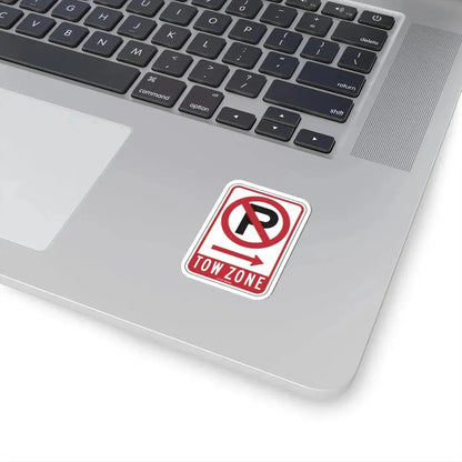 TOW ZONE CDOT R7-1AT (Illinois) (Road Sign) STICKER Vinyl Kiss-Cut Decal - The Sticker Space
