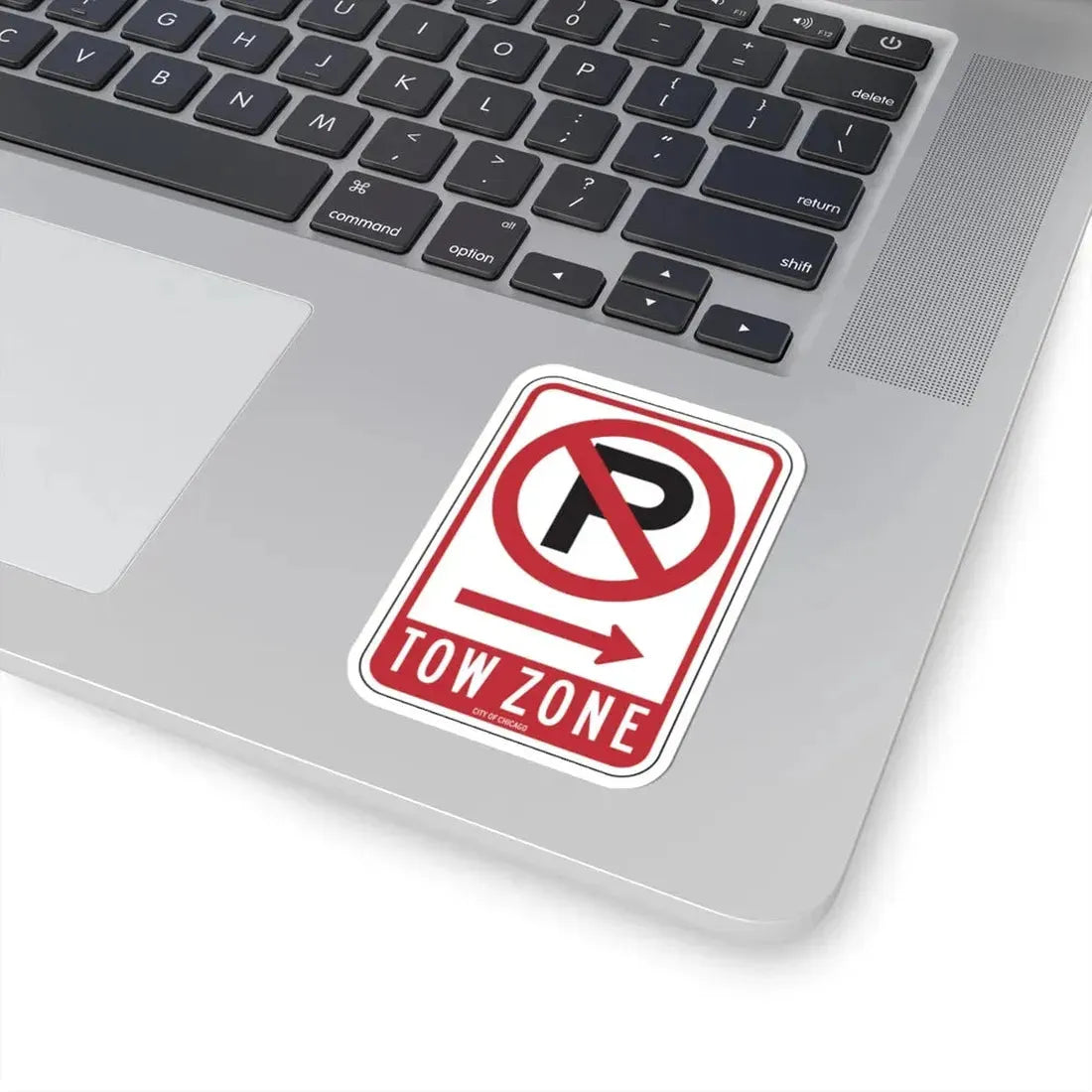 TOW ZONE CDOT R7-1AT (Illinois) (Road Sign) STICKER Vinyl Kiss-Cut Decal - The Sticker Space