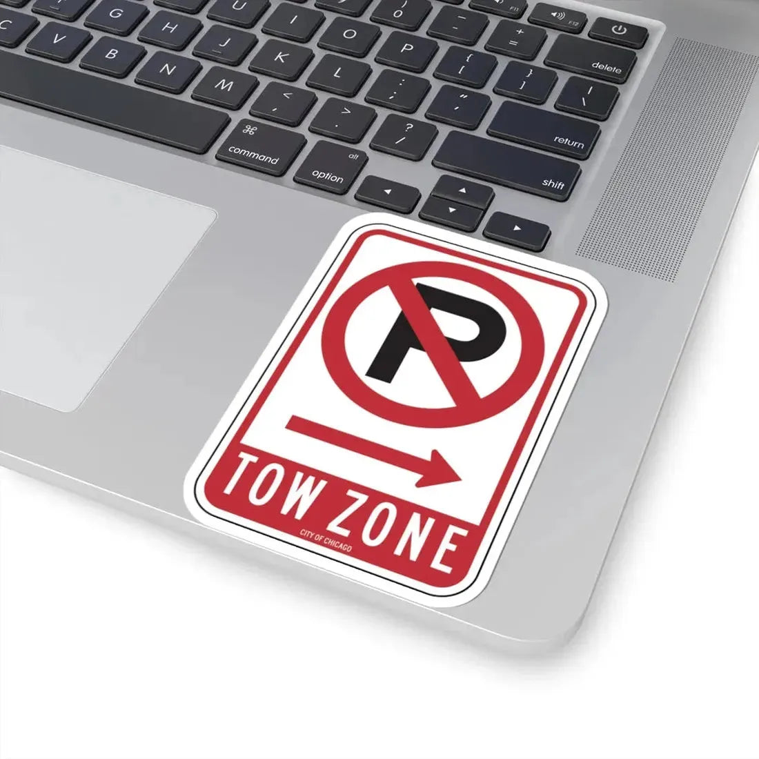 TOW ZONE CDOT R7-1AT (Illinois) (Road Sign) STICKER Vinyl Kiss-Cut Decal - The Sticker Space