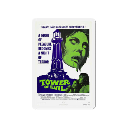 TOWER OF EVIL 1972 Movie Poster - Refrigerator Magnet