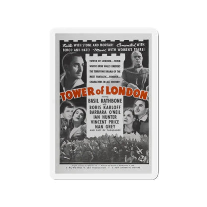 TOWER OF LONDON 1939 Movie Poster - Refrigerator Magnet 2 Inch - The Sticker Space
