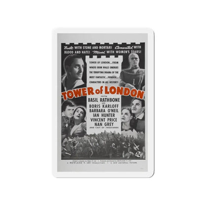 TOWER OF LONDON 1939 Movie Poster - Refrigerator Magnet 3 Inch - The Sticker Space