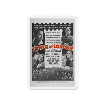 TOWER OF LONDON 1939 Movie Poster - Refrigerator Magnet 5 Inch - The Sticker Space