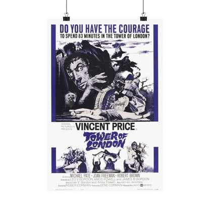 TOWER OF LONDON 1962 - Paper Movie Poster-12″ x 18″-The Sticker Space