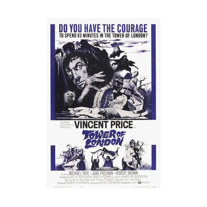 TOWER OF LONDON 1962 - Paper Movie Poster - The Sticker Space