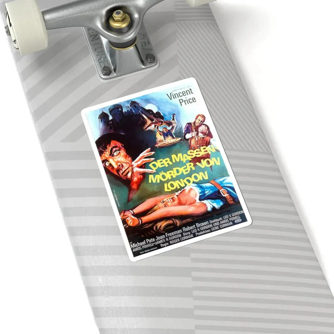 TOWER OF LONDON (GERMAN) 1962 Movie Poster - STICKER Vinyl Kiss-Cut Decal - The Sticker Space