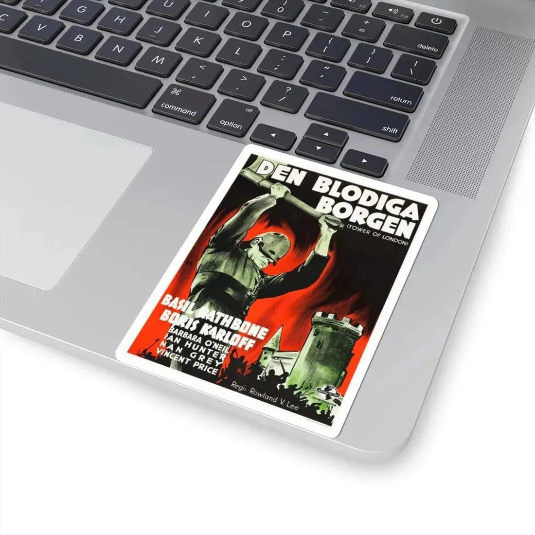 TOWER OF LONDON (SWEDISH) 1939 Movie Poster - STICKER Vinyl Kiss-Cut Decal - The Sticker Space