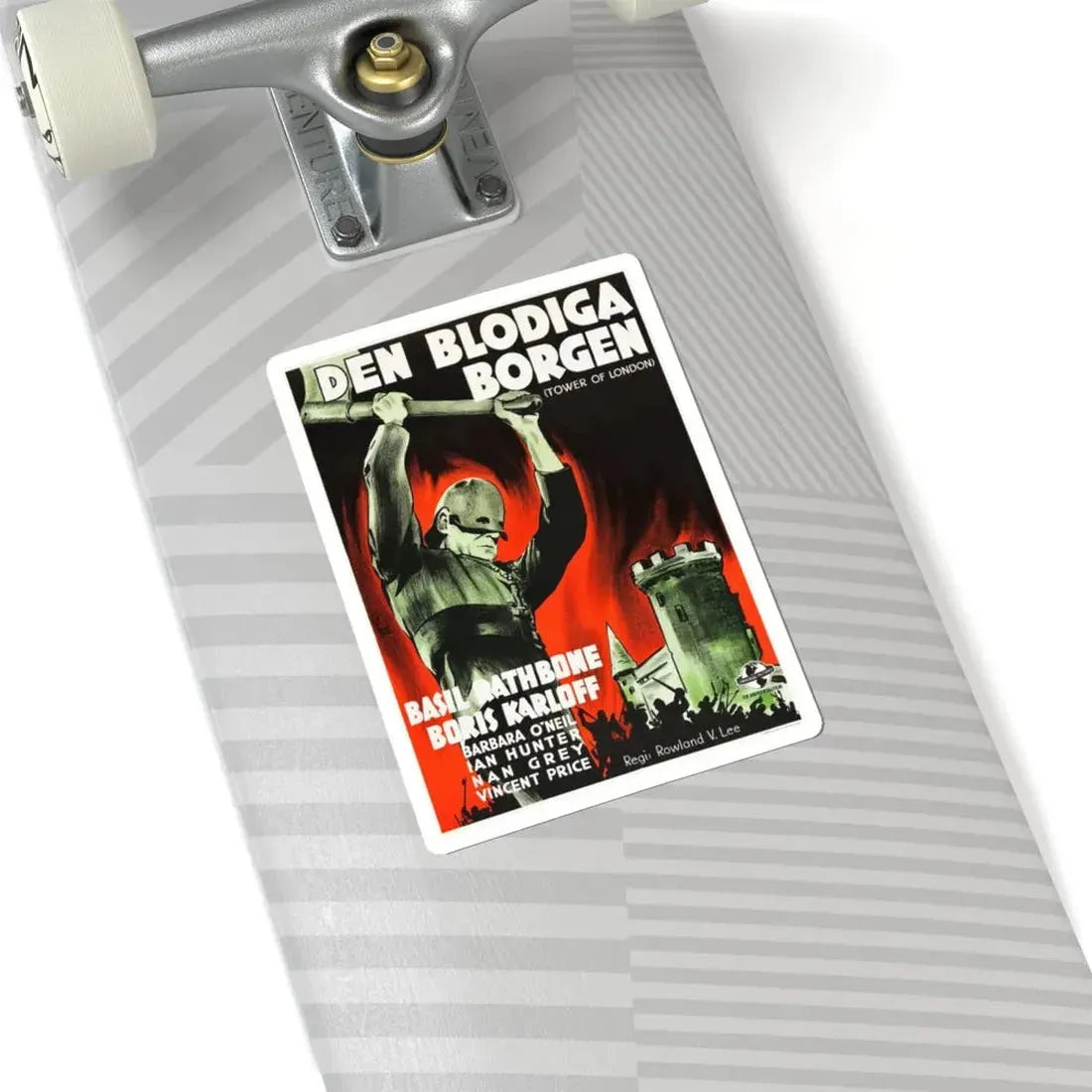TOWER OF LONDON (SWEDISH) 1939 Movie Poster - STICKER Vinyl Kiss-Cut Decal - The Sticker Space