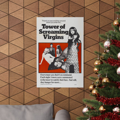 TOWER OF SCREAMING VIRGINS 1968 - Paper Movie Poster-The Sticker Space