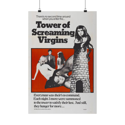 TOWER OF SCREAMING VIRGINS 1968 - Paper Movie Poster-16″ x 24″-The Sticker Space