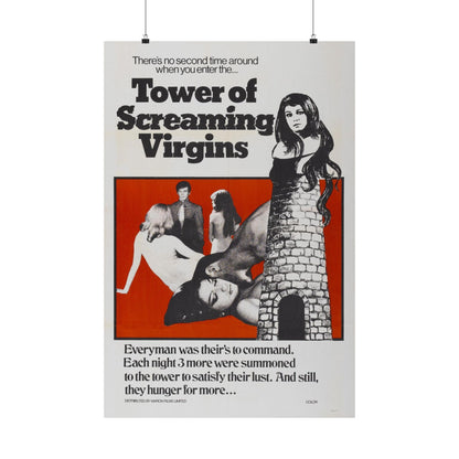 TOWER OF SCREAMING VIRGINS 1968 - Paper Movie Poster-24″ x 36″-The Sticker Space