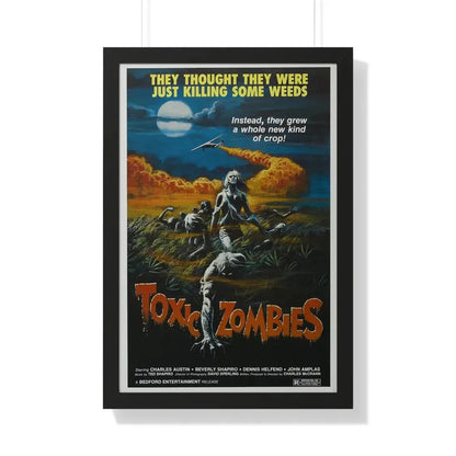 TOXIC ZOMBIES 1980 - Framed Movie Poster 20" x 30" Black - The Sticker Space