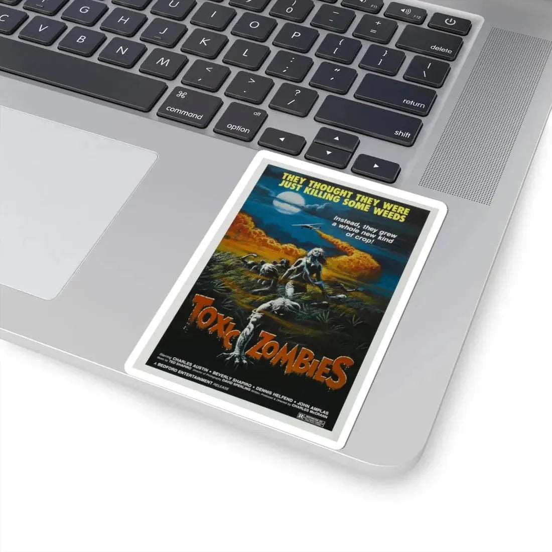 TOXIC ZOMBIES 1980 Movie Poster - STICKER Vinyl Kiss-Cut Decal - The Sticker Space