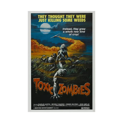 TOXIC ZOMBIES 1980 - Paper Movie Poster - The Sticker Space