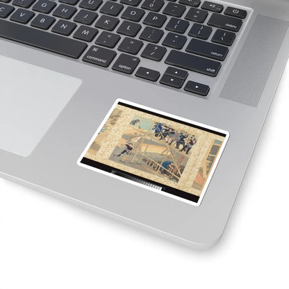 Toyohara Kunichika - Artisans, Beauties, and Annual Events - 1874 v15 - STICKER Vinyl Kiss-Cut Decal