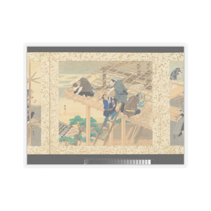 Toyohara Kunichika - Artisans, Beauties, and Annual Events - 1874 v16 - STICKER Vinyl Kiss-Cut Decal