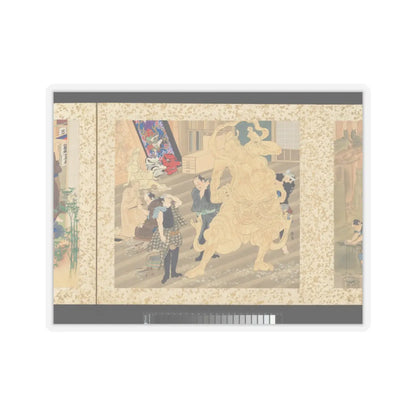 Toyohara Kunichika - Artisans, Beauties, and Annual Events - 1874 v20 - STICKER Vinyl Kiss-Cut Decal