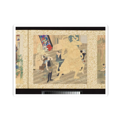 Toyohara Kunichika - Artisans, Beauties, and Annual Events - 1874 v20 - STICKER Vinyl Kiss-Cut Decal