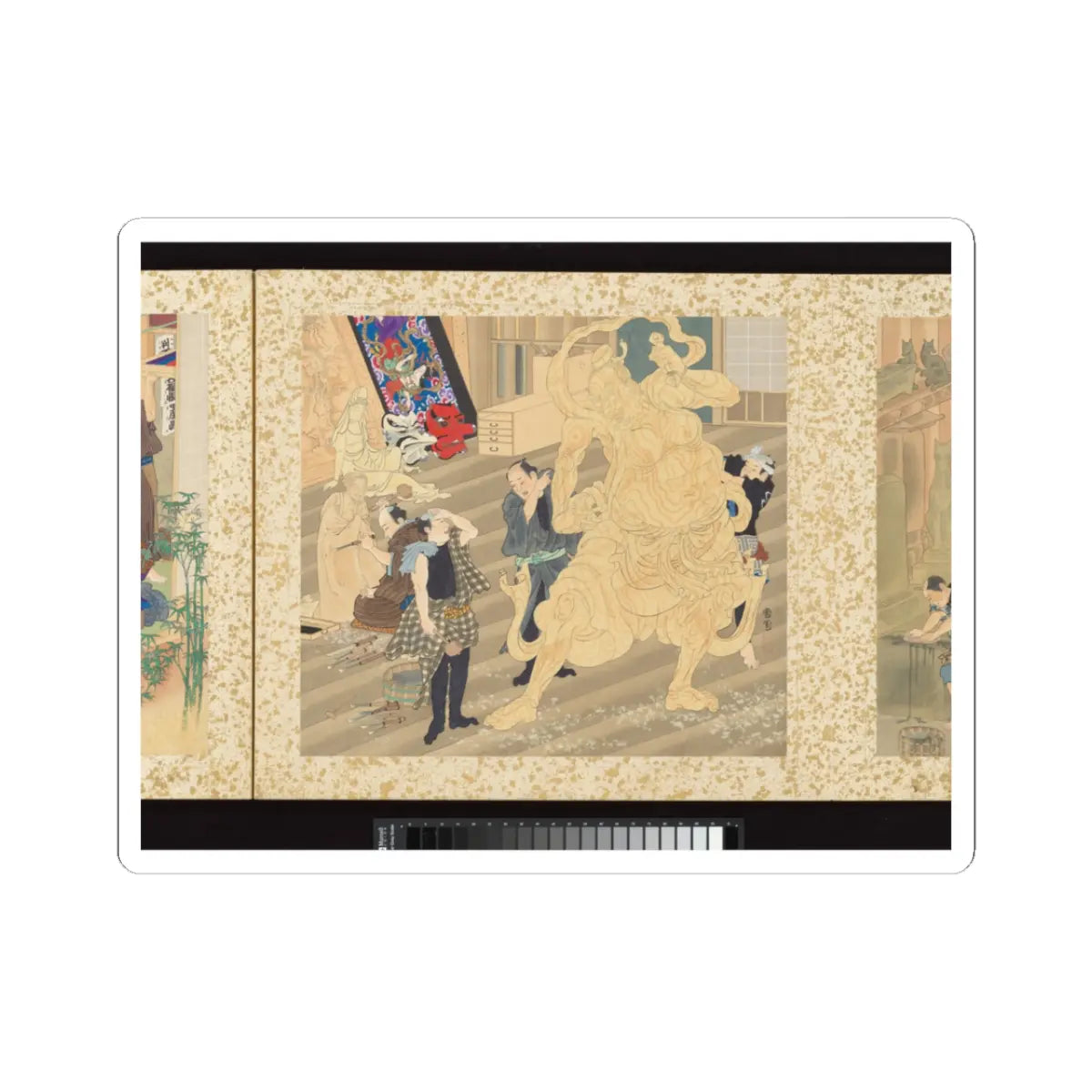 Toyohara Kunichika - Artisans, Beauties, and Annual Events - 1874 v20 - STICKER Vinyl Kiss-Cut Decal