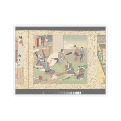 Toyohara Kunichika - Artisans, Beauties, and Annual Events - 1874 v28 - STICKER Vinyl Kiss-Cut Decal