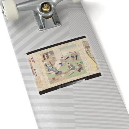 Toyohara Kunichika - Artisans, Beauties, and Annual Events - 1874 v28 - STICKER Vinyl Kiss-Cut Decal