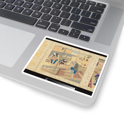 Toyohara Kunichika - Artisans, Beauties, and Annual Events - 1874 v30 - STICKER Vinyl Kiss-Cut Decal